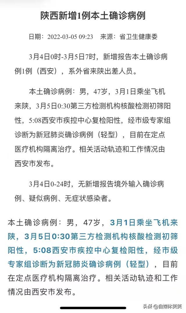 陕西省疫情最新动态