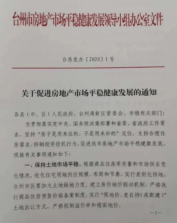 楼市最新政策台州，政策调整与市场影响